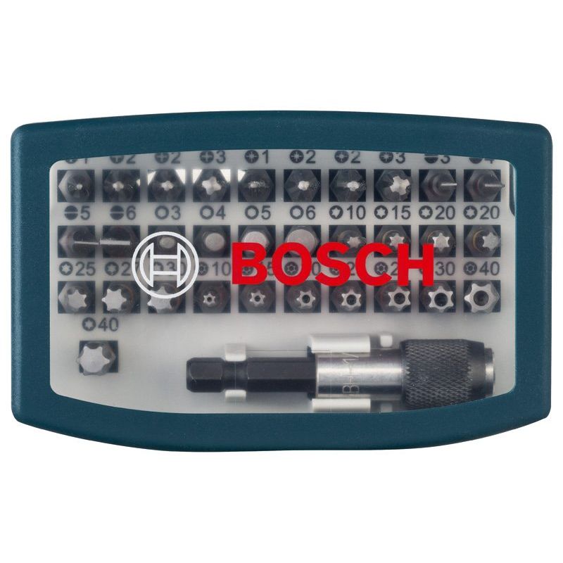 Bosch - Bit-Set 32-tlg. Schrauberbit 2607017359VE(32) Set blau − 6 Packung