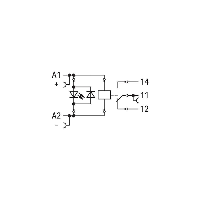 WAGO - Schaltrelais Stecksockel m.Relais 788-303 1W, 12V DC/16A
