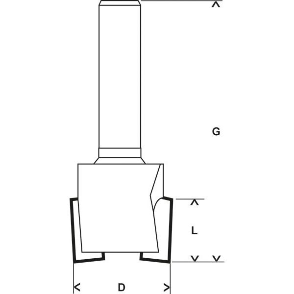 Bosch - Fräser Scharniernutfräser Expert 2608629367 for Wood 8 mm D1 19