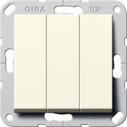Gira - Installationsschalter Wippschalter Ein Aus 283001 3fach cws