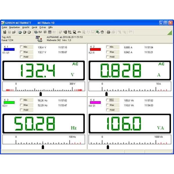 Gossen Metrawatt - Zubehör/Ersatzteile für Prüf- und Messgeräte (Elektro) Systemsoftware METRAwin 10 für METRAHIT