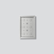 Siedle&Söhne - Montageelement für Türstation Gehäuse-Aufputz GA 612-3/2-01 SM Silber-Metallic