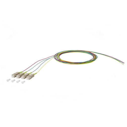 Metz Connect - LWL-Pigtail OpDAT Pigtail SC 2m 150R1CO0020E4 OM5 4-farbig − 4 Stück