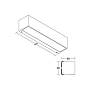 Brumberg Leuchten - Decken-/Wandleuchte LED-Wandleuchte 65253103 3000K, graphit