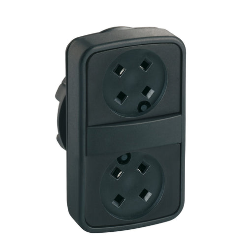 Schneider Electric - Frontelement für Drucktaster Doppeldrucktaster ZB5AA79 ohne Tastenschild
