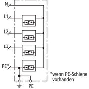 DEHN - Kombi-Ableiter für Energietechnik Kombi-Ableiter DEHNshield DSH ZP B TT 255 ZP basic, Typ 1+2