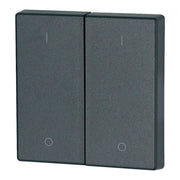 Eaton - Abdeckung/Bedienelement für Installationsschalterprogramme Wippe 2-fach CWIZ-02/14 I/0, anthrazit