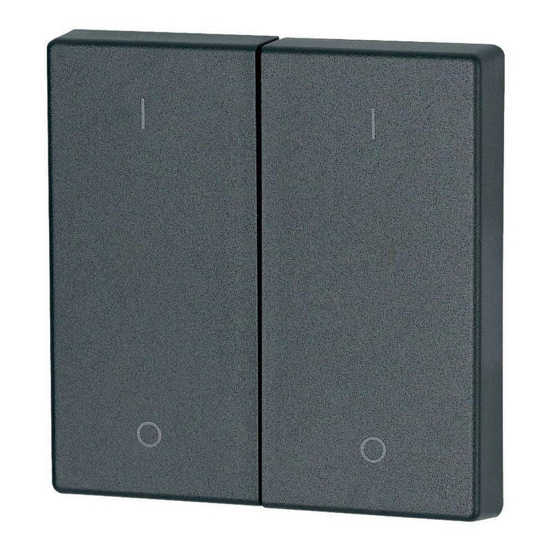 Eaton - Abdeckung/Bedienelement für Installationsschalterprogramme Wippe 2-fach CWIZ-02/14 I/0, anthrazit