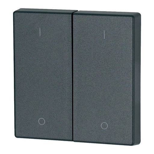 Eaton - Abdeckung/Bedienelement für Installationsschalterprogramme Wippe 2-fach CWIZ-02/14 I/0, anthrazit − 1 Stück by Eaton
