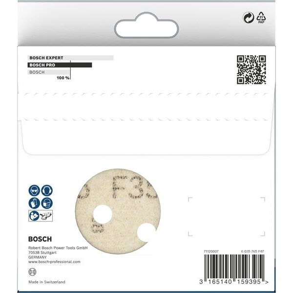 Bosch - Schleifpapier/Schleifvlies PRO F355 Schleifblatt, 125 2608605121 mm, G400, 5-tlg