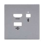 Busch-Jaeger - Einsatz/Abdeckung für Kommunikationstechnik Zentralscheibe 8256-83 Media Connector