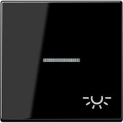 Jung - Abdeckung/Bedienelement für Installationsschalterprogramme Wippe Symbol Licht bel. A 590 BFKO5 L SW schwarz