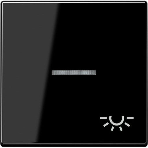 Jung - Abdeckung/Bedienelement für Installationsschalterprogramme Wippe Symbol Licht bel. A 590 BFKO5 L SW schwarz