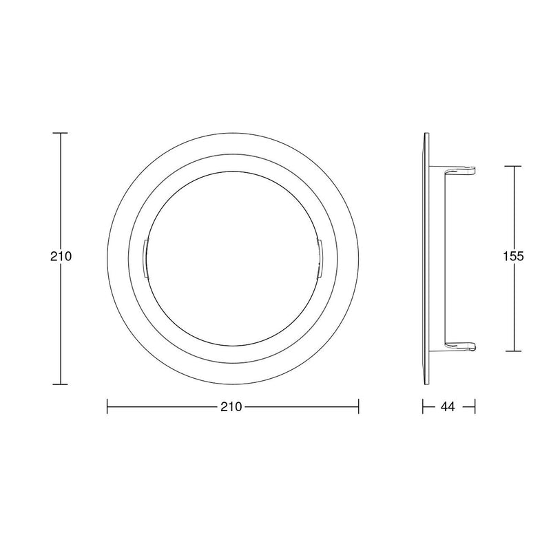 Steinel - Lichttechnisches Zubehör/Ersatzteile für Leuchten Adapterring 087364 zu RS Pro DL 150SC  − 1 Stück