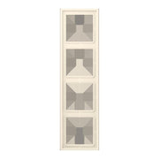 Jung - Abdeckrahmen Rahmen 4-fach LC 984 245 blanc ivoire