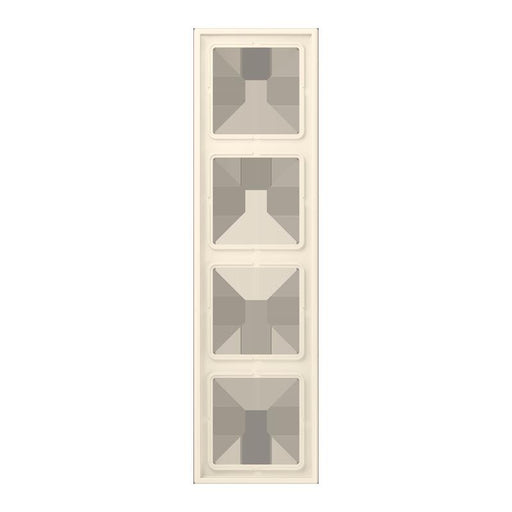 Jung - Abdeckrahmen Rahmen 4-fach LC 984 245 blanc ivoire