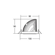Brumberg Leuchten - Downlight/Strahler/Flutlicht LED-Einbaurichtstrahler 88246165 60Gr, 3500 K