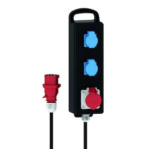 Bals Elektrotech - CEE-Steckdosen-Kombination (IEC 60309) Vollgummi-Blockverteiler 5311
