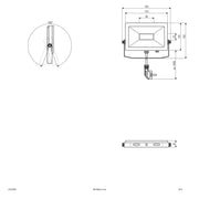 EVN Lichttechnik - Downlight/Strahler/Flutlicht LED-Fluter LFA1502S IP65, 3000K 1100lm