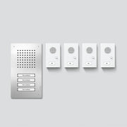 Siedle&Söhne - Türsprech-Set Audio-Set Siedle Classic SET CLAB 850-4 E/W Edelstahl/Weiß
