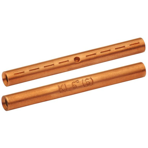 Klauke - Verbinder für Cu-Leiter zum Verpressen Stossverbinder 184R 25qmm − 10 Stück