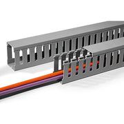 HellermannTyton - Verdrahtungskanal HTWD-PW-25X40 25x40, grau − 72 Meter
