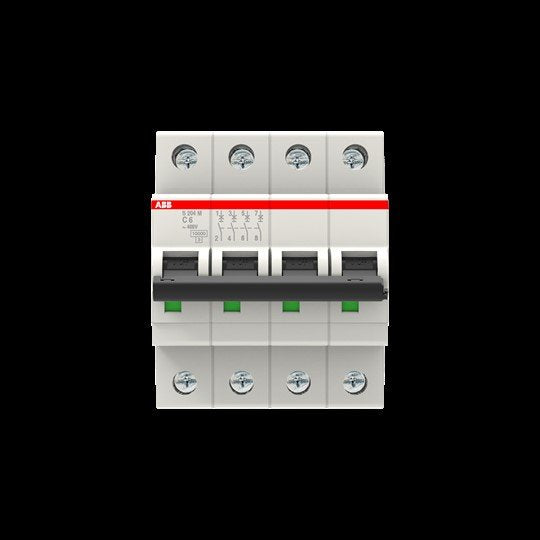 ABB Stotz S&J - Leitungsschutzschalter Sicherungsautomat S204M-C6 10kA 6A C 4p