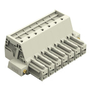 WAGO - Ein- und mehrpolige Klemmenleiste 1-Leiter-Federleiste 831-3107/107-000 CAGECLAMP,10mm²,lgr − 12 Stück