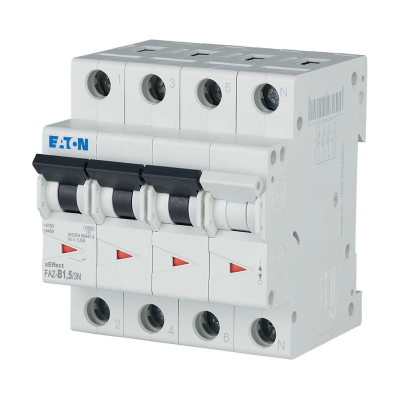 Eaton - Leitungsschutzschalter 3p. FAZ-B1,5/3N 1,5A Charakt.: B
