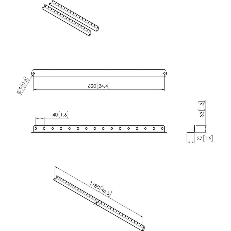 Vogels - Zubehör/Ersatzteile für Unterhaltungselektronik Curved Erweiterungsset PFA9142 sw Barco UniSee,3Arme