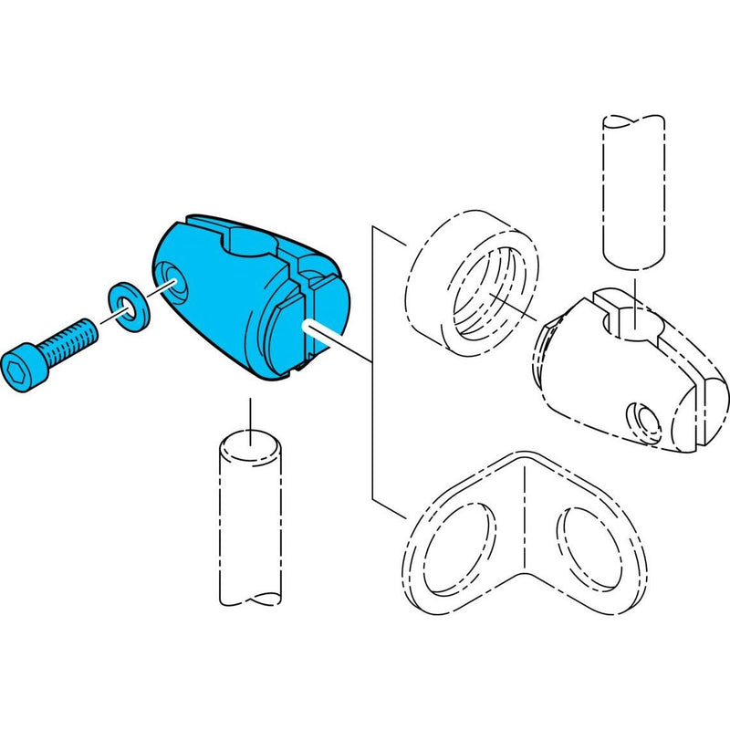 Di-soric - Zubehör/Ersatzteile für Industriesensoren Klemmzylinder HS-KL-12-20-V