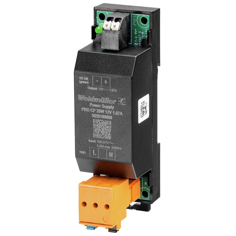 Weidmüller - Gleichstromversorgung Gleichstromversorgung, PRO CP 20W 24V 0.8A 20 W − 1 Stück
