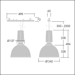 Thorn - Mechanisches Zubehör/Ersatzteile für Leuchten Befestigungszubehör GLAC2HFIXBKCONTADAPT