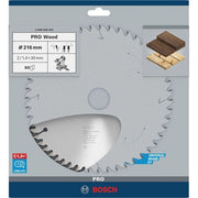 Bosch - Kreissägeblatt PRO Wood Kreissägeblatt, 2608640433 216 x 2 x 30 mm, Z60