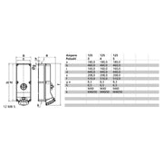 Bals Elektrotech - CEE-Steckdose abschaltbar, abgesichert (IEC 60309) Wandsteckdose abschaltbar 16621 verriegelt 125A 4p