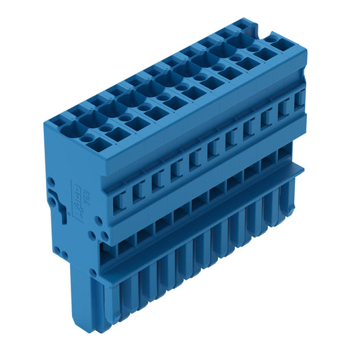 WAGO - Ein- und mehrpolige Klemmenleiste 1-Leiter-Federleiste 769-111/000-006 CAGE CLAMP,4mm²,blau − 20 Stück