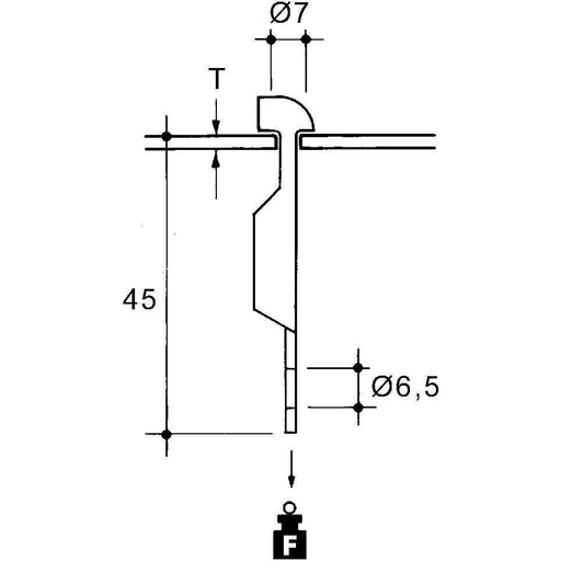 Niedax - Befestigungsklammer EKLIPS-Pro.Deckenbf. NH083-AM10T − 25 Stück