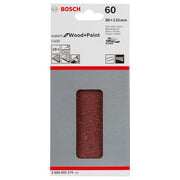 Bosch - Schleifpapier/Schleifvlies Schleifblatt C430, 80 x 2608605279 133 mm 60 8 Löcher