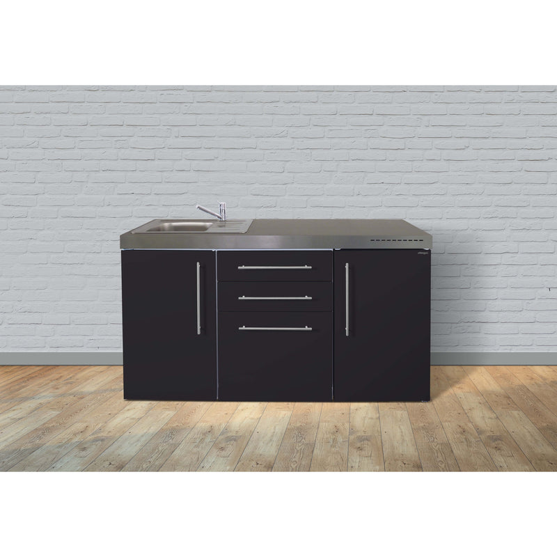 Stengel - Mini-Küche Miniküche Premiumline MPGSSM160KSGSKSreBli Schwarz matt