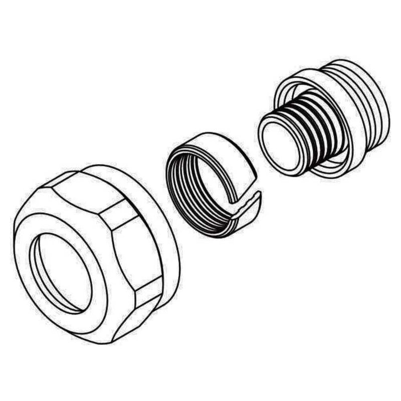 REHAU Automotive - Klemmringsatz Klemmringverschraubung 12005461001 10,1x1,1 − 10 Stück