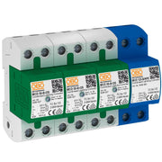 OBO Bettermann - Blitzstromableiter für Energietechnik Blitzstromableiter MCD 50-B 3+1-OS Set m.Funktionsanze