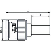 Telegärtner - Koax-Steckverbinder BNC-Kabelstecker 100023450 Crimp G17 (0.8/4.9D) − 5 Stück