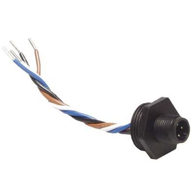 Leuze - Rundsteckverbinder, Einbau (mit Leitung) Einbaustecker AC-PLP-5