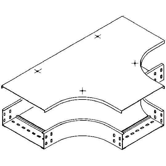 Niedax - Deckel T-Stück für Kabeltragsystem Deckel RTSDV 600 F
