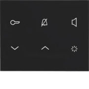 Elcom - Innenstation für Türkommunikation Innenstation-Audio 2D REA125Y schwarz glänz. TOUCH