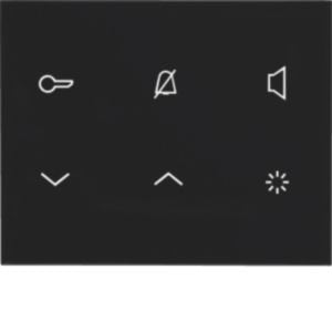 Elcom - Innenstation für Türkommunikation Innenstation-Audio 2D REA125Y schwarz glänz. TOUCH