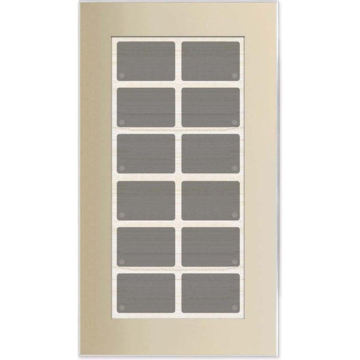 Issendorff - Bussystem-Tastsensor Glas-Tastenfeld LCN - GT12C 12 Tasten, champagn