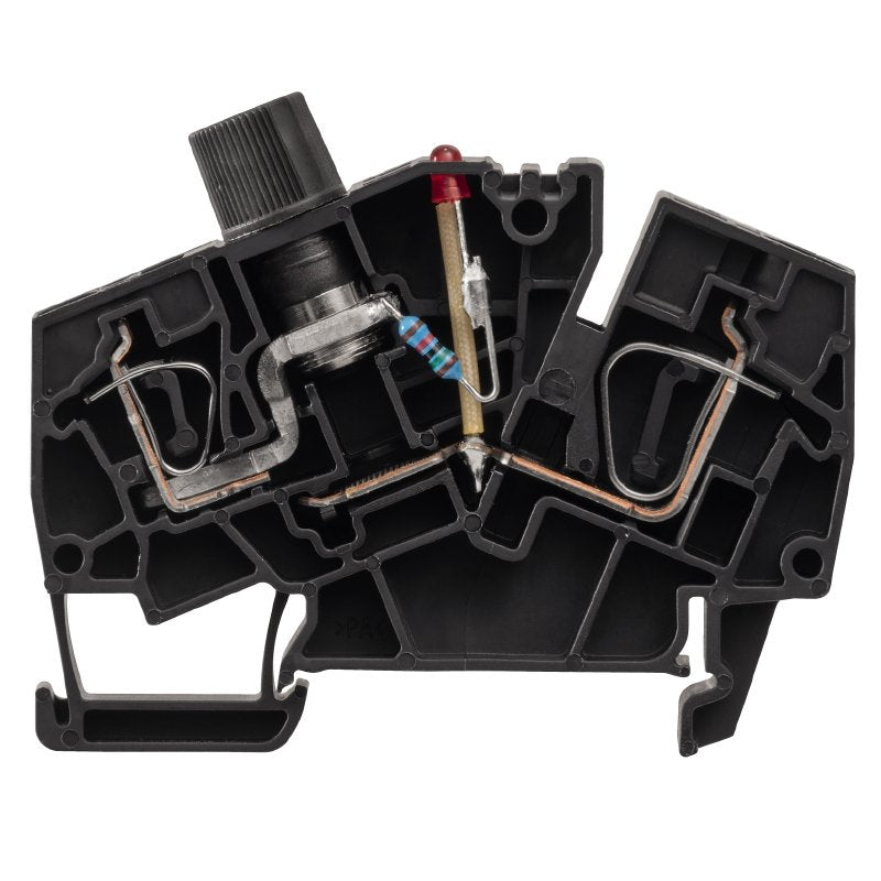 Weidmüller - Sicherungs-Reihenklemme Klemme ZSI6-22X2.5/G20/LD1 − 20 Stück