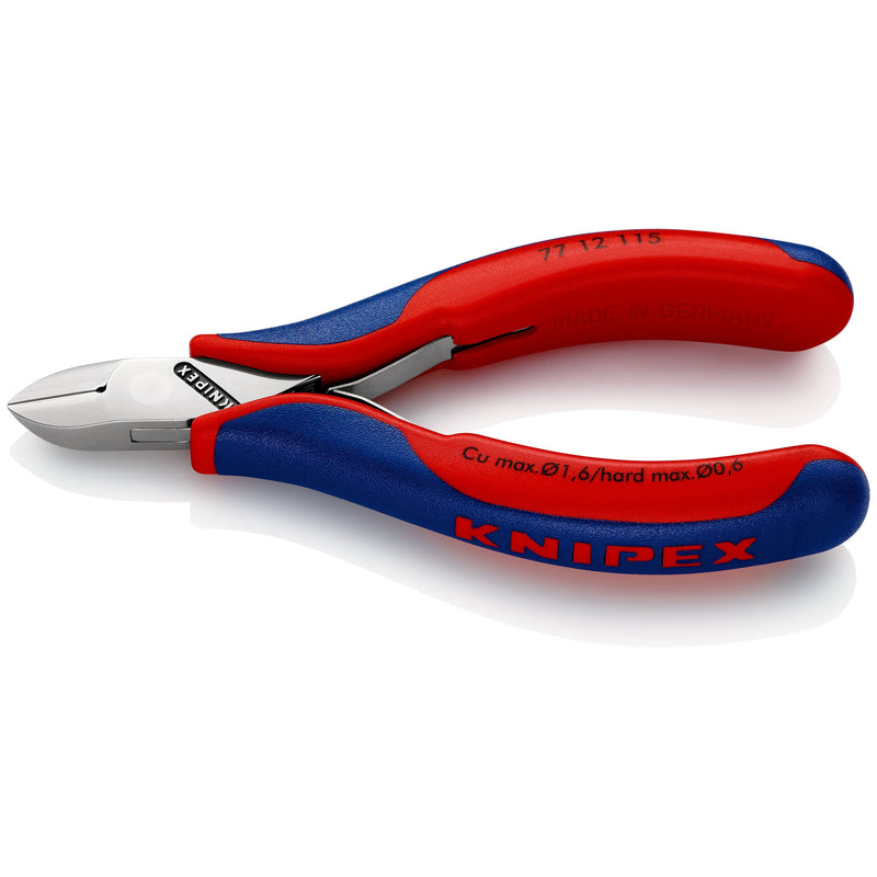 Knipex - Seitenschneider Elektronik-Seitenschneider 77 12 115 SB − 1 Stück