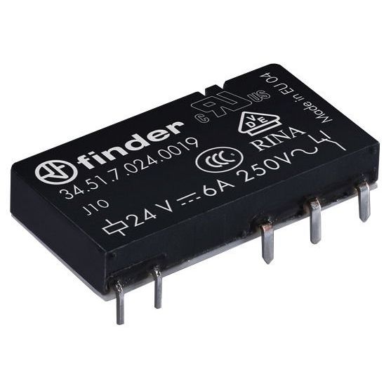 Finder - Schaltrelais Relais 34.51.7.012.0019 1W, 6A  − 20 Stück
